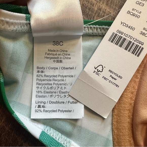 J Crew Swim J Crew Tieshoulder Underwire Bikini Top In Gingham 38c